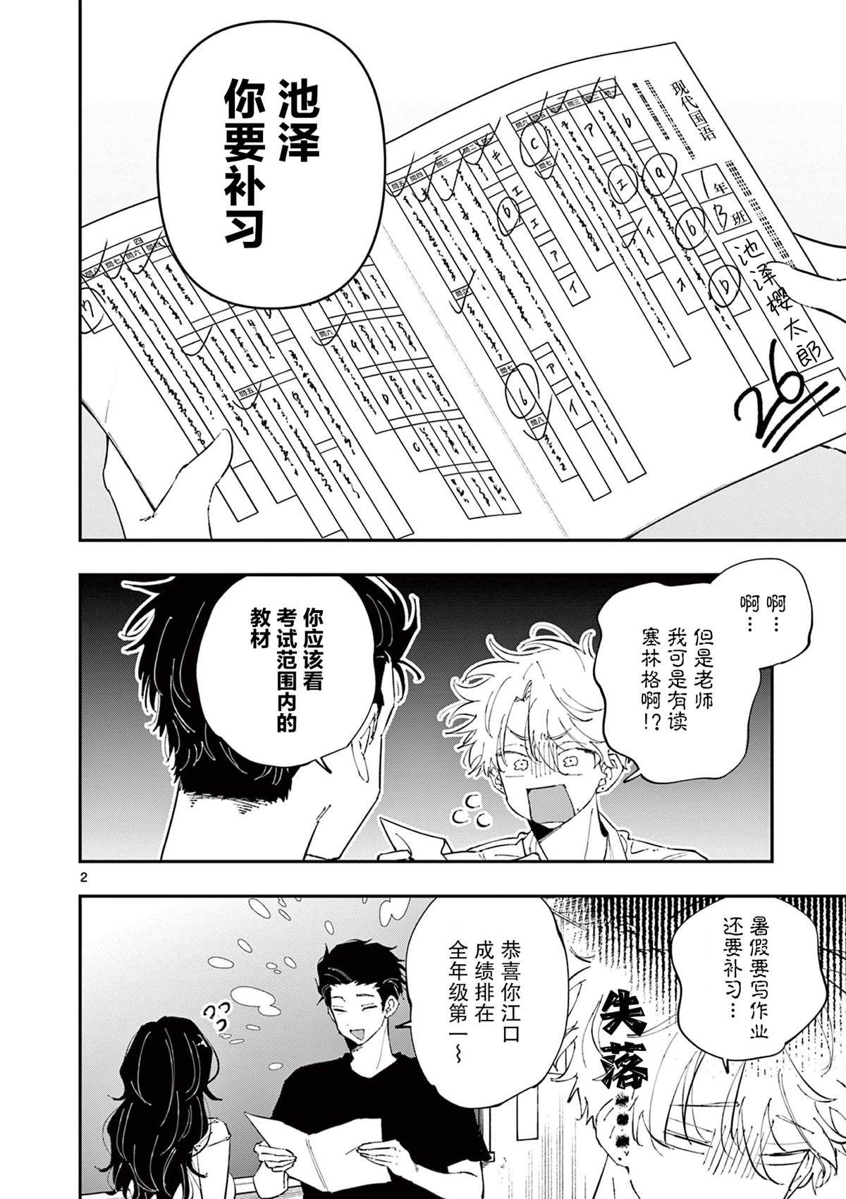 坐在旁边的家伙用这种眼神看著我 第52话 第2页