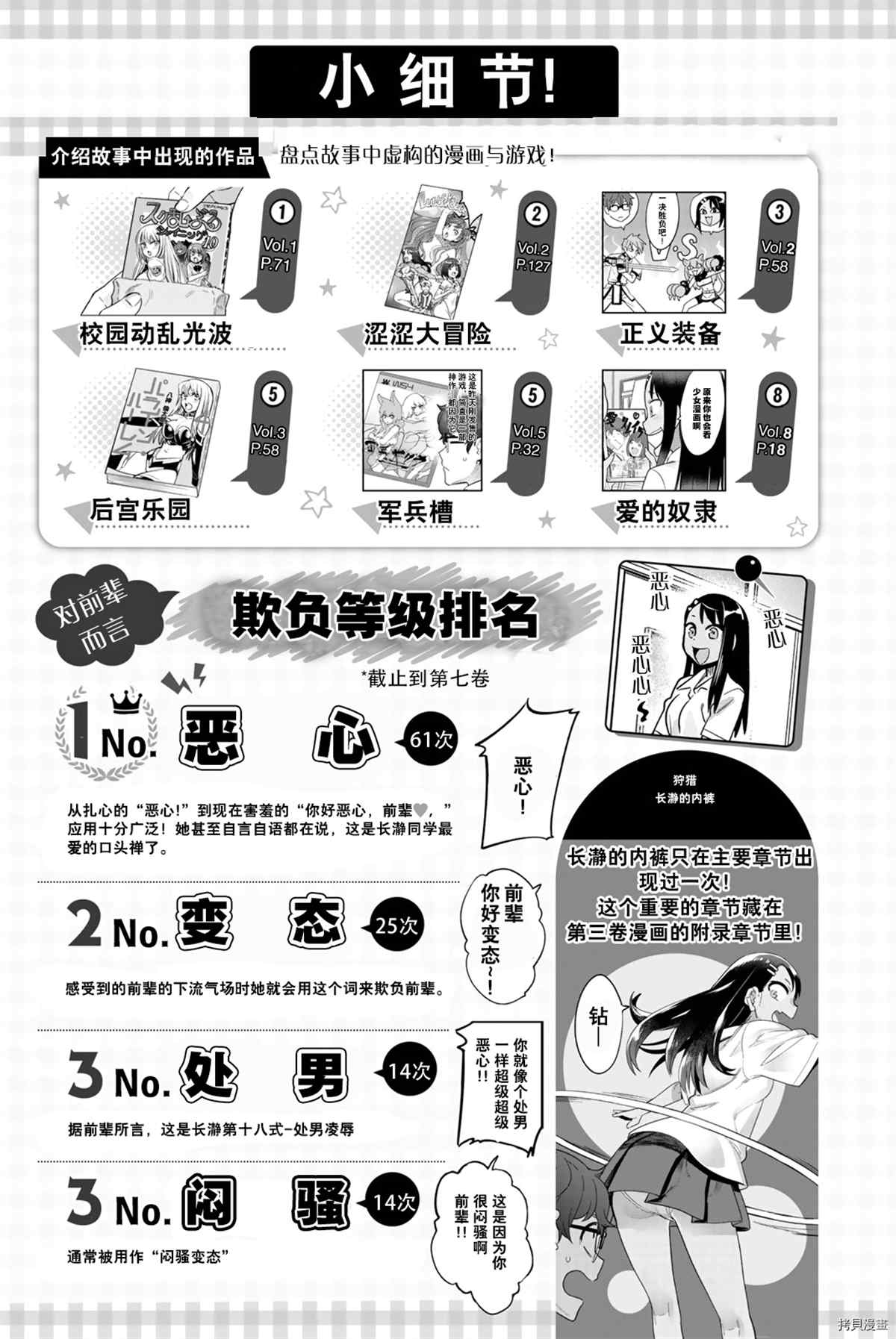 不要欺负我、长瀞同学 官方设定集 第28页